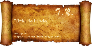 Türk Melinda névjegykártya